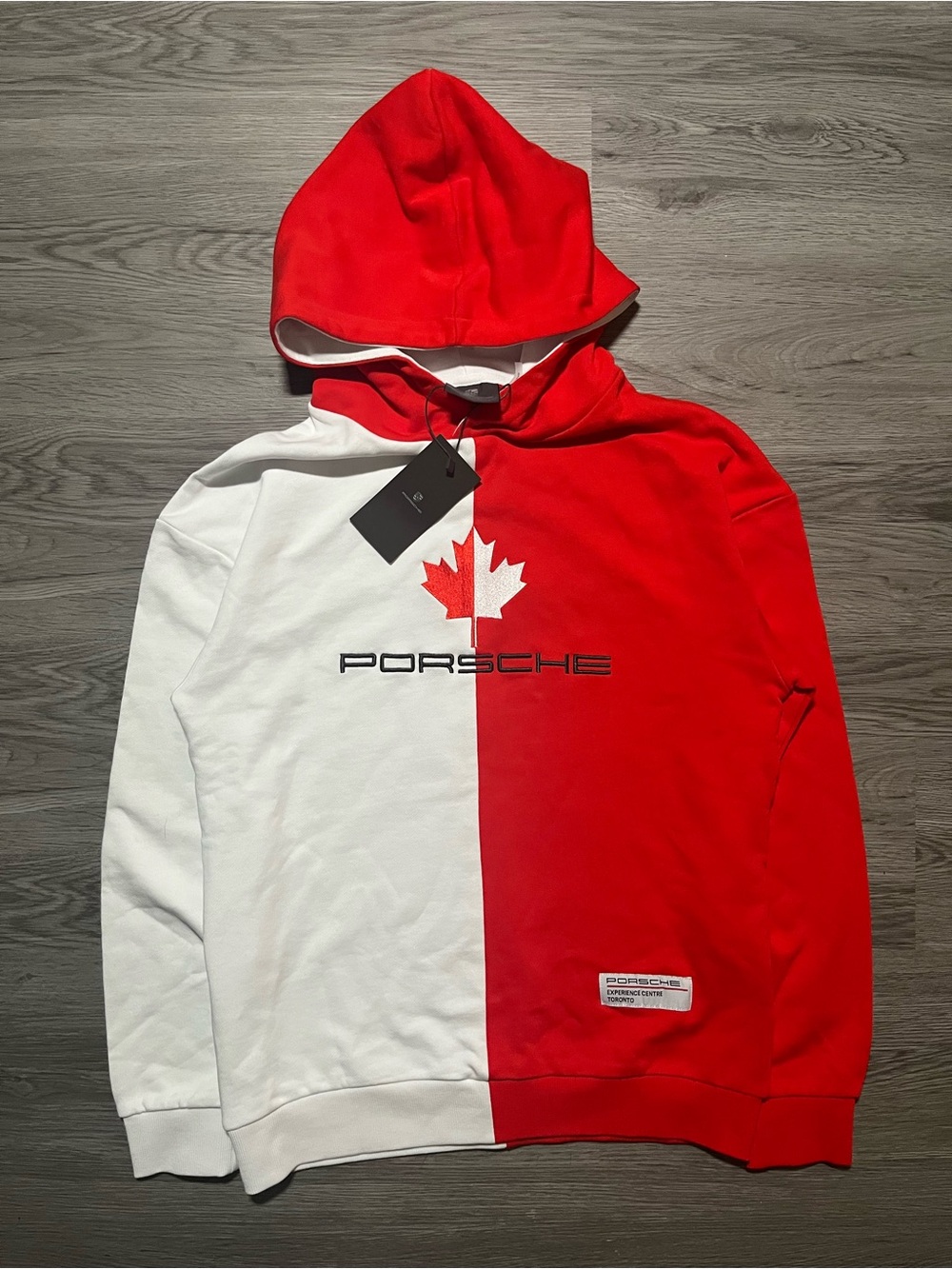 Porsche Experience Centre Toronto Mapleleaf logo embroidered men’s Hoodie XS-S
